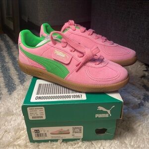 Puma Palermo Suede Leather Low Too Sneaker  Pink Delight Size 6.5 Women’s
